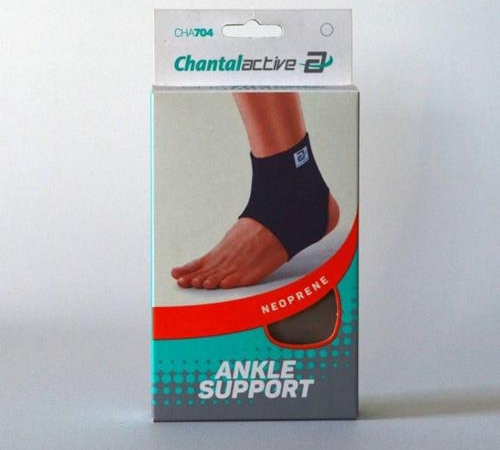 Tornozeleira Curta de Neoprene Active Ankle Support - (CHA704) - Chantal