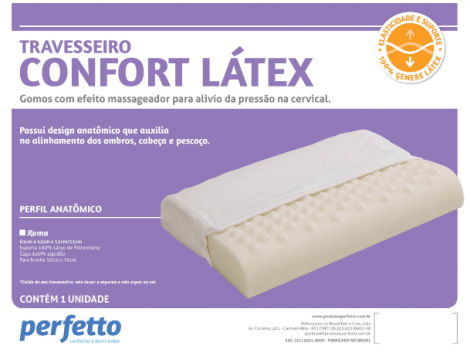 Travesseiro Confort Latex