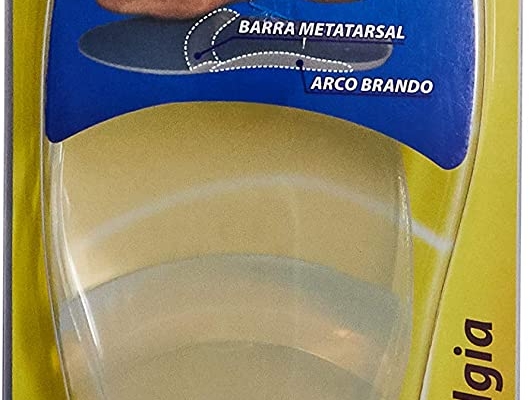 Palmilha de Silicone c/ Arco Brando e Barra Metatarsal
