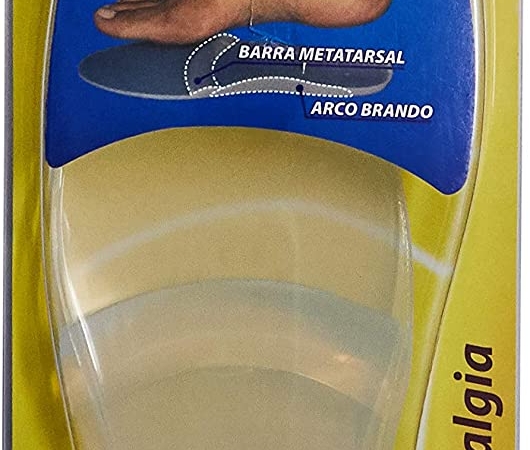 Palmilha de Silicone c/ Arco Brando e Barra Metatarsal