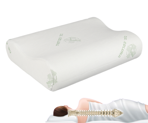 Travesseiro Nasa Cervical Ortopdico Viscoelstico Com Fibra de Bambu Sleep 51cm x 34cm - Relaxmedic