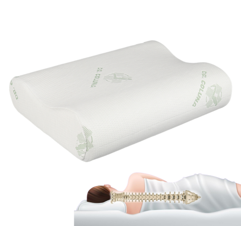 Travesseiro Nasa Cervical Ortopdico Viscoelstico Com Fibra de Bambu Sleep 51cm x 34cm - Relaxmedic